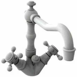 Newport Brass 932/10B 932/ORB Double Handle Single Hole Lavatory Faucet W/ Metal Cross Handles In Oil Rubbed Bronze - Hand Relieved