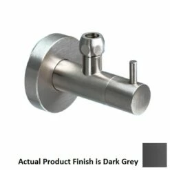 Vola S10-09 3/8" X 1/2" Water Supply Valve For Deck-Mounted Basin Sets And Toilets In Dark Grey