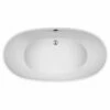 MTI S126-WH Boutique Alissa 61 Inch L X 32 Inch W SculptureStone Freestanding Soaking Tub In Matte White -AF SUPPLY Sales Store s126w