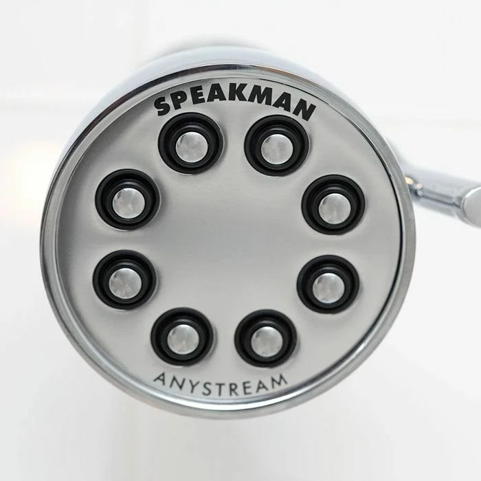 Speakman S-2251-E2 Icon 8 Jet Brass Shower Head E2, 2.0 GPM In Polished Chrome 6 Speakman S-2251-E2 Icon 8 Jet Brass Shower Head E2, 2.0 GPM In Polished Chrome - Image 4