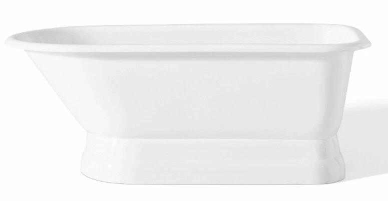 Cheviot 2116-WW TRADITIONAL Cast Iron Bathtub With Pedestal Base And Faucet Holes In Wall Of Tub 3 Cheviot 2116-WW TRADITIONAL Cast Iron Bathtub With Pedestal Base And Faucet Holes In Wall Of Tub