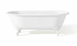 Cheviot 2127-WW-WH REGAL Cast Iron Bathtub With Continuous Rolled Rim