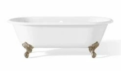 Cheviot 2127-WW-BN REGAL Cast Iron Bathtub With Continuous Rolled Rim