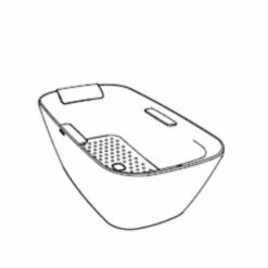 Toto ABF992X#01DCP Neorest Freestanding Bathtub With Drain In Cotton White -AF SUPPLY Sales Store sketch
