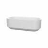 DaVinci 56-7231-FTNBI-CH-MW 72"L X 31"W Solid Surface Freestanding Bathtub In Matte White -AF SUPPLY Sales Store solid surface freestanding bathtub1