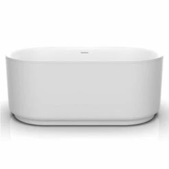 Davinci SRG6032FTNBINMW SRG Series Free Standing Tub 60" L X 32" W X 24" H Solid Surface In Matte White
