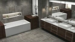 Americh TO6030ADATL-WH Turo ADA 60 Inch X 30 Inch Rectangular Alcove Left Hand Soaker Bathtub With An Integral Apron And Molded Tile Flange, White 8 Americh TO6030ADATL-WH Turo ADA 60 Inch X 30 Inch Rectangular Alcove Left Hand Soaker Bathtub With An Integral Apron And Molded Tile Flange, White -AF SUPPLY Sales Store to6030tladaw 4