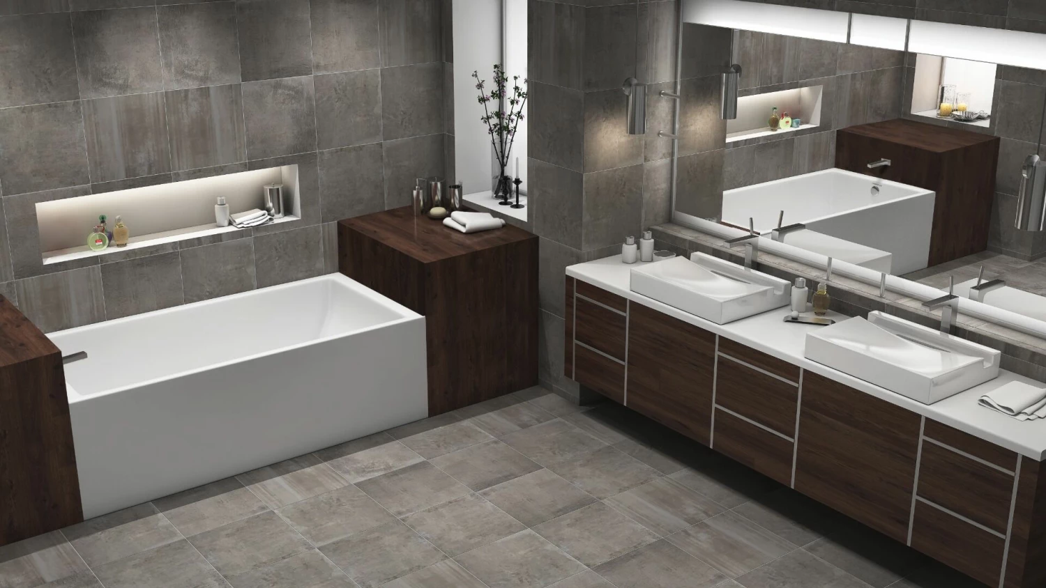 Americh TO6030ADATL-WH Turo ADA 60 Inch X 30 Inch Rectangular Alcove Left Hand Soaker Bathtub With An Integral Apron And Molded Tile Flange, White 5 Americh TO6030ADATL-WH Turo ADA 60 Inch X 30 Inch Rectangular Alcove Left Hand Soaker Bathtub With An Integral Apron And Molded Tile Flange, White - Image 3