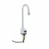 T&S Brass EC-3100 ChekPoint Sensor Faucet, Deck Mount, Gooseneck, AC/DC Control Module, 2.2 GPM/8.3 LPM Vandal Resistant Aerator In Polished Chrome -AF SUPPLY Sales Store tsbec3100