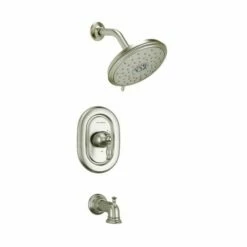 American Standard TU440508.295 Quentin Tub And Shower Trim Package With 1.8 GPM Multi Function Shower Head In Brushed Nickel