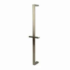 Lacava W1470-NI Kubista 1-1/8" W X 2-1/2" D X 27-5/8" H Wall Mount Rectangular Rail With Hook For Hand-Held Shower Head In Brushed Nickel